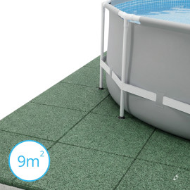 ReFlex medence alátét gumilapcsomag, zöld, 2 cm – 36 db / 9 m²