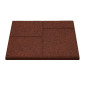 XL ReFlex Step 2in1 gumilap csomag, 2x40x40 cm, vörös  – 25 db / 4 m²