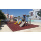 ReFlex Playzone50 esésvédő gumilap - 5x100x100 cm zöld
