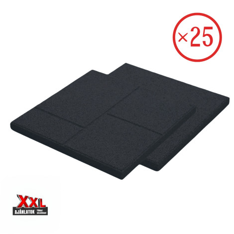 XL ReFlex Step 2in1 gumilap csomag, 3x40x40 cm, fekete – 25 db / 4 m²