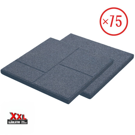 XXL ReFlex Step 2in1 gumilap csomag, 3x40x40 cm, szürke – 75 db / 12 m²