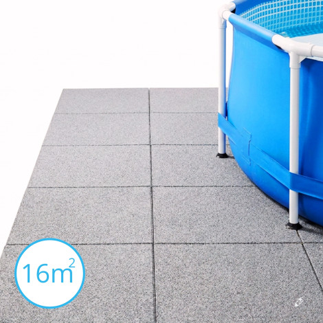 ReFlex medence alátét gumilapcsomag, homok szín, 3 cm – 64 db / 16 m²
