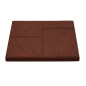 XL ReFlex Step 2in1 gumilap csomag, 3x40x40 cm, vörös – 25 db / 4 m²
